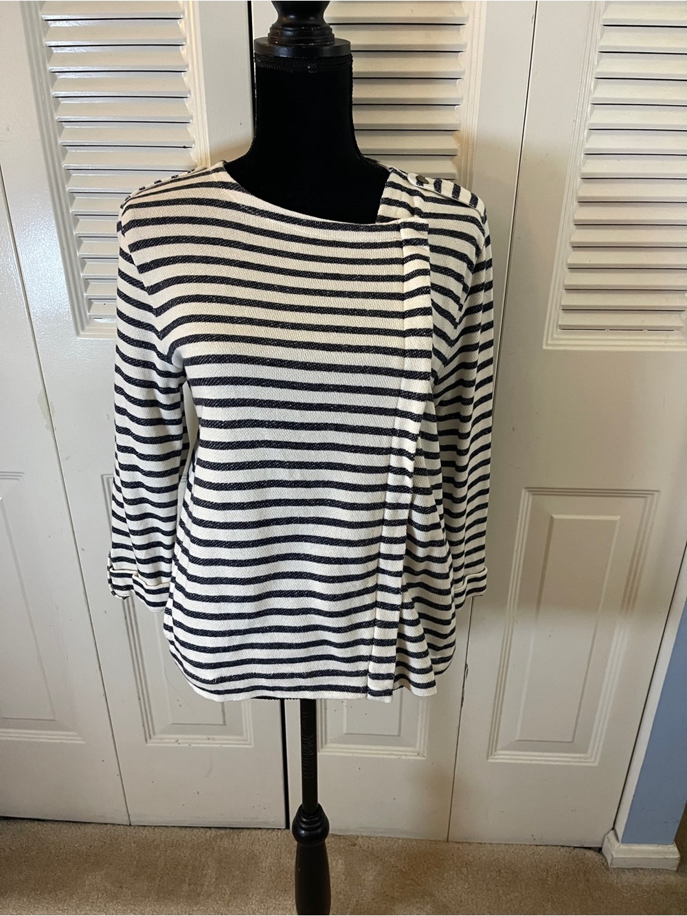 JCrew side zippered top